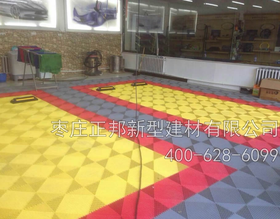 第二代拼接格栅汽车美容店装修效果图